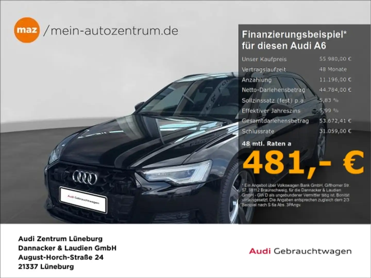 Audi A6 Avant 45 3.0 TDI quattro advanced Alu Matrix Schwarz - 1