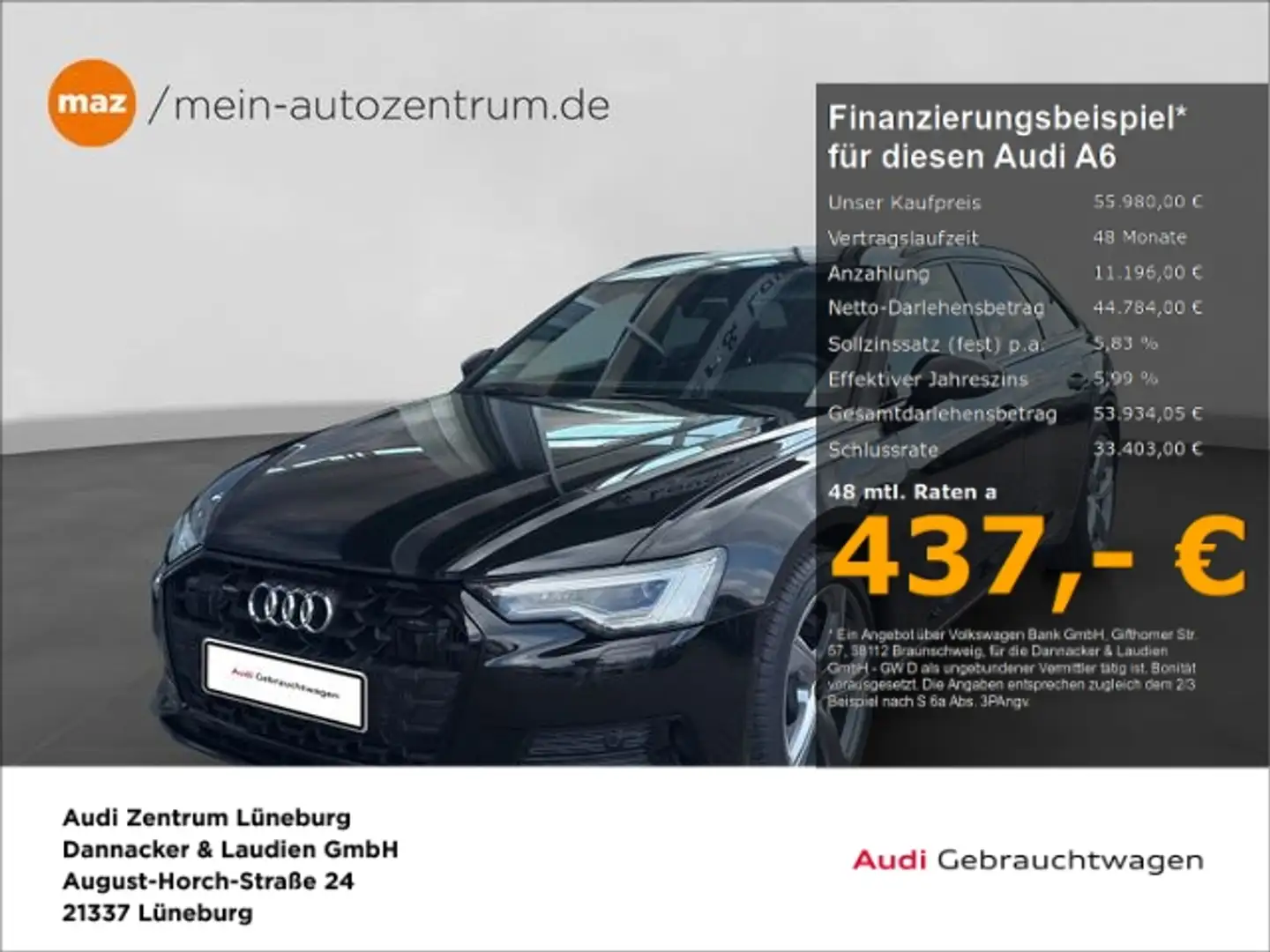 Audi A6 Avant 45 3.0 TDI quattro advanced Alu Matrix Schwarz - 1