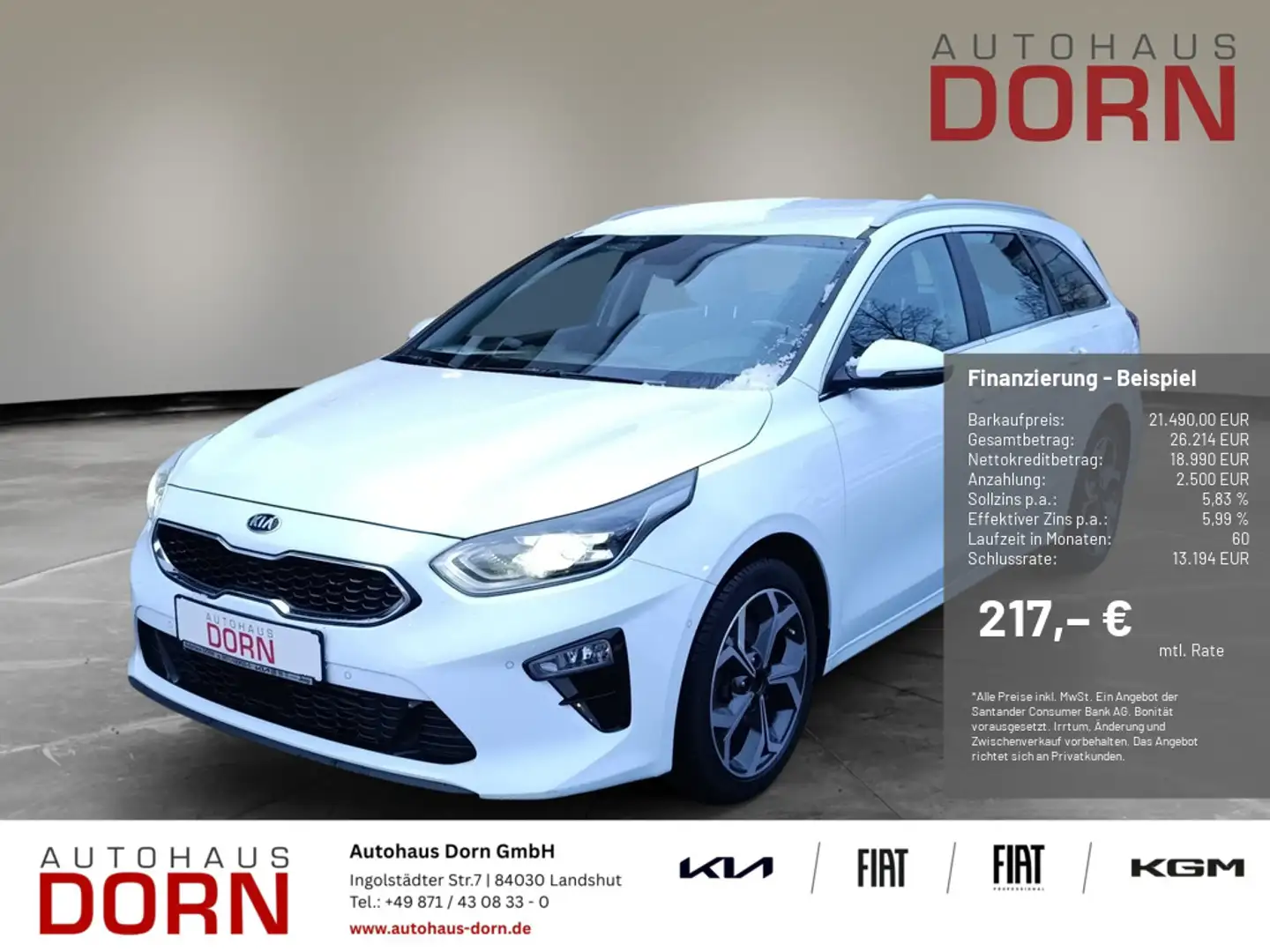 Kia Ceed / cee'd Blanc - 1