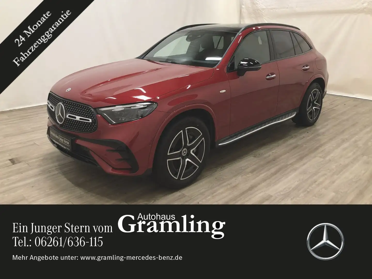 Mercedes-Benz GLC 300 de AMG *Pano*AHK*Distr*Hinterachslenkung Rot - 1
