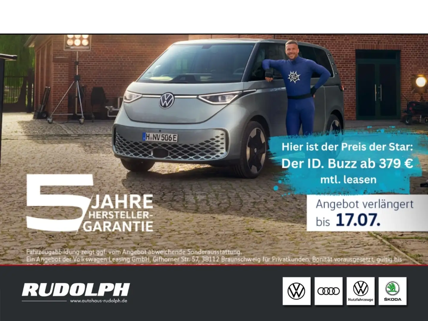 Volkswagen ID. Buzz Pure KR 125 KW LED BT ACC Klima PDCv+h Multif.Lenk Silber - 1