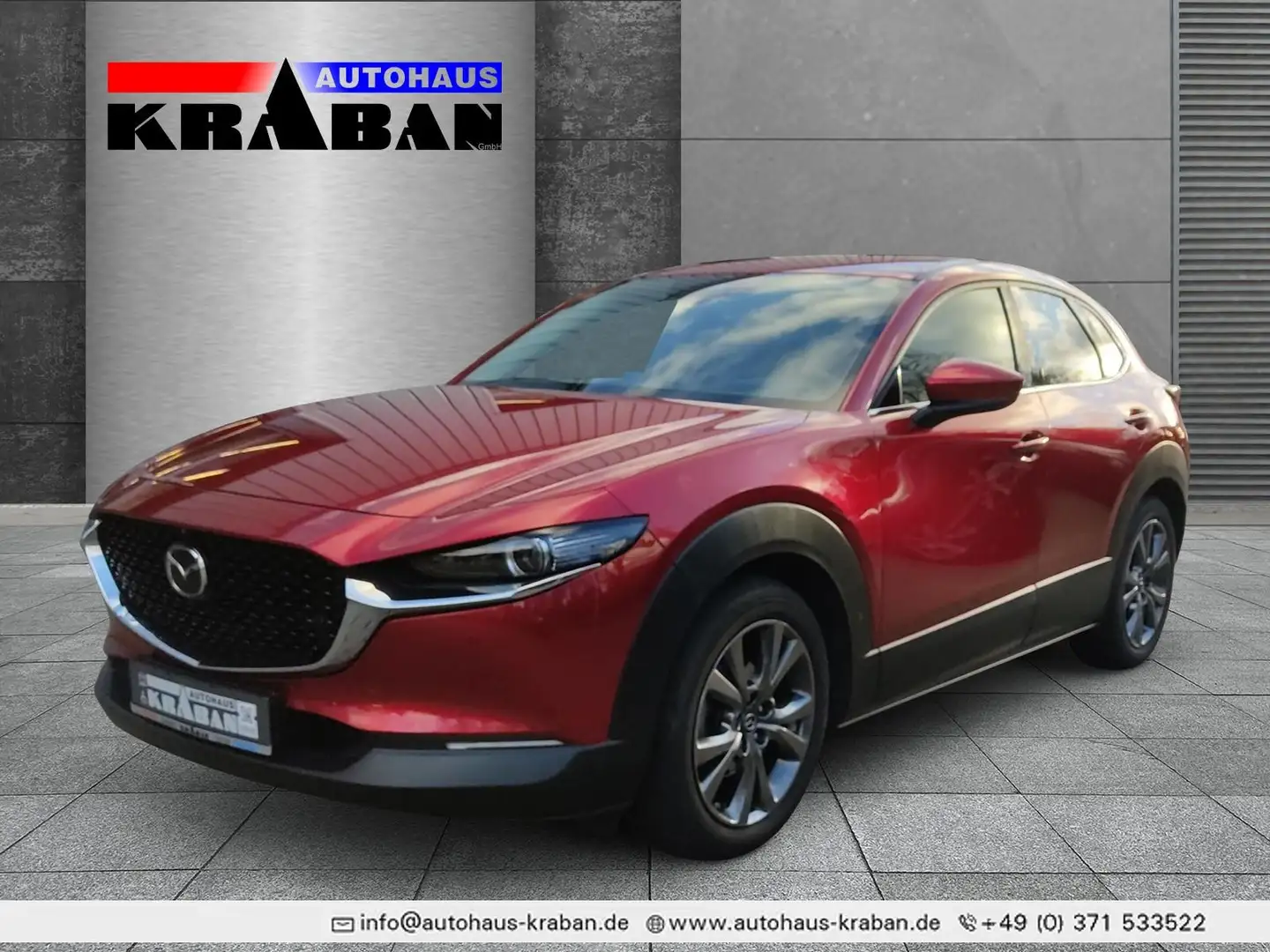 Mazda CX-30 179PS Selection AWD 360°, Matrix-LED Rood - 1