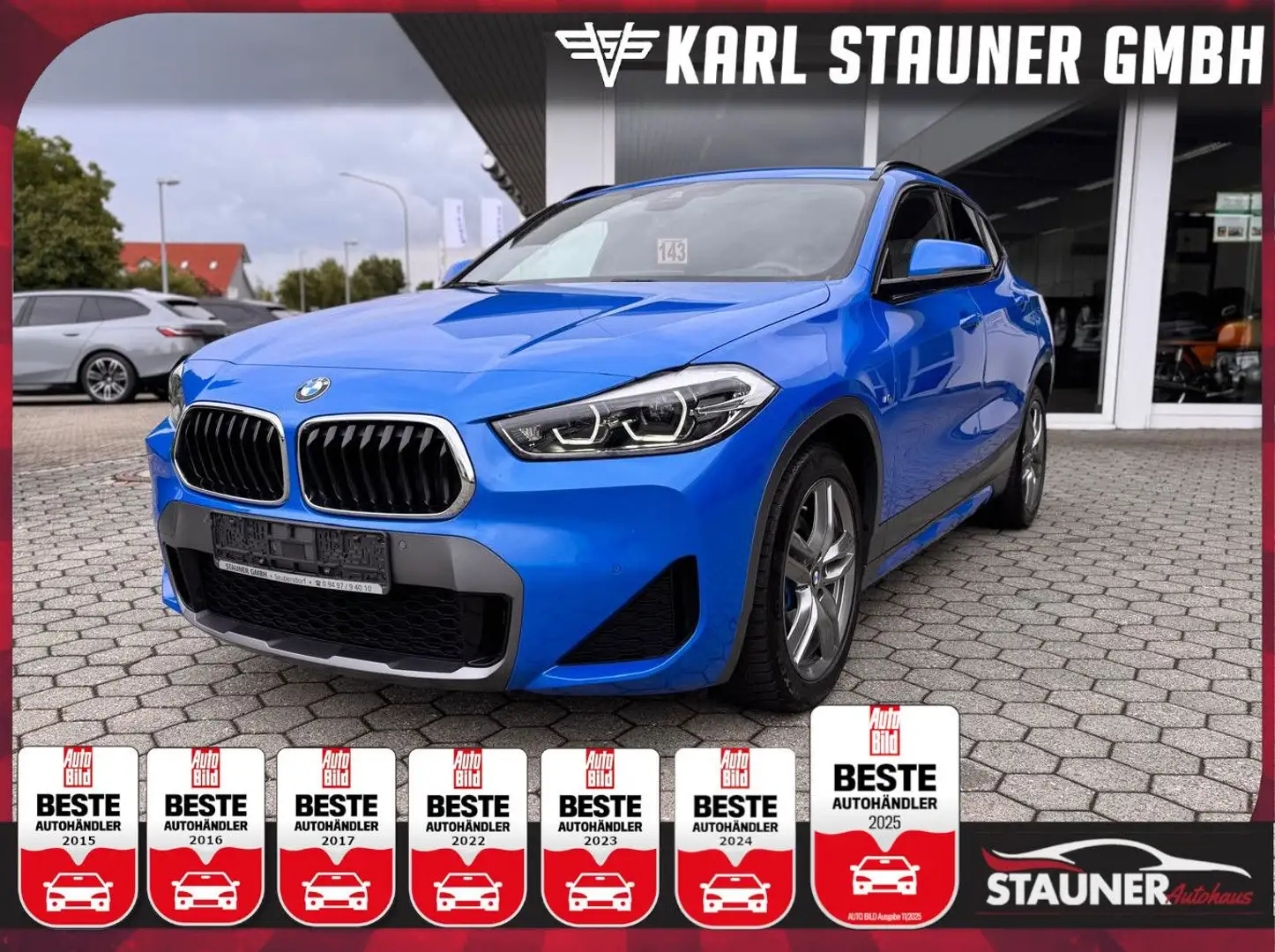 BMW X2 18i xDrive M-Sport KAMERA NAVI CARPLAY AHK Albastru - 1