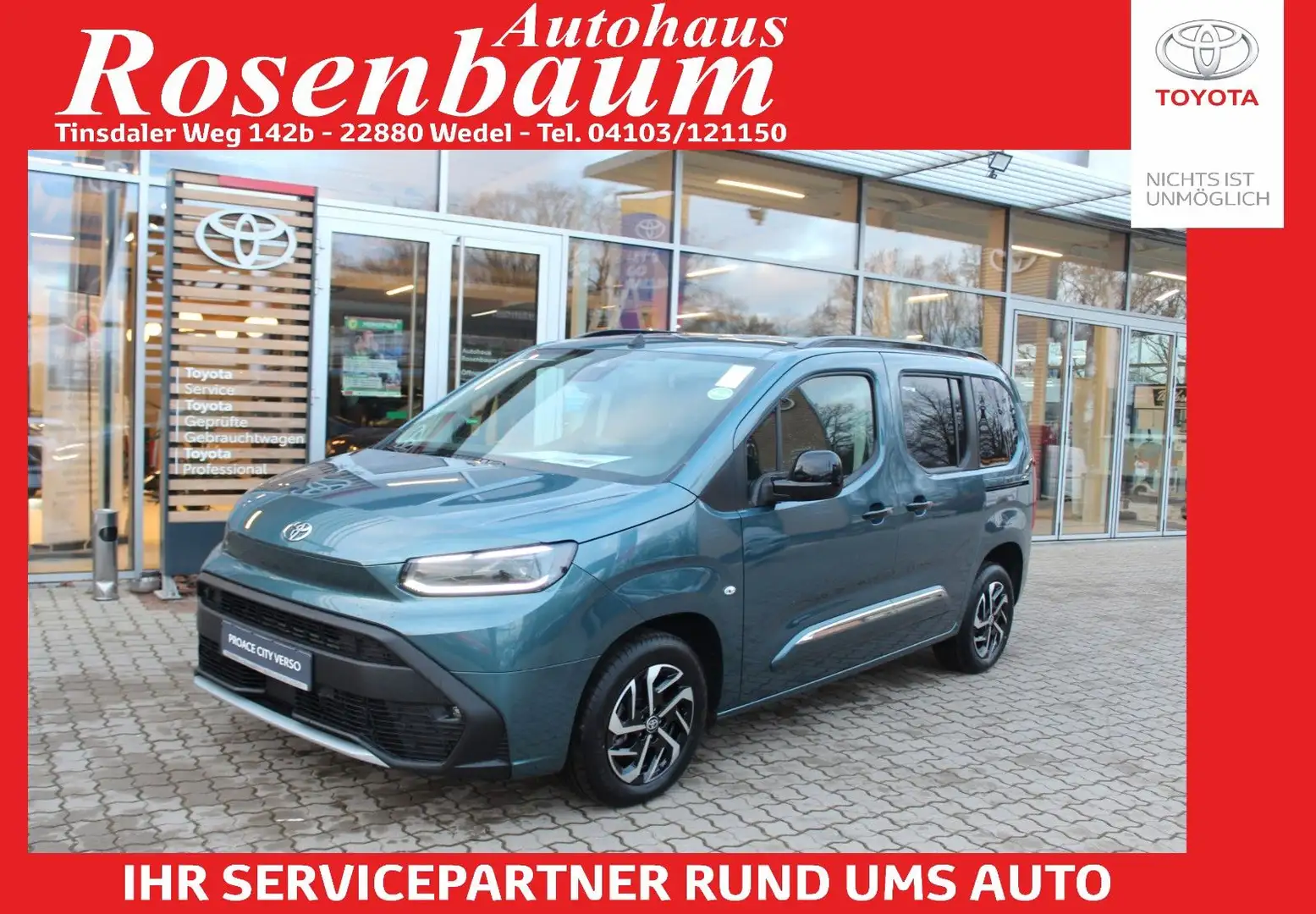 Toyota Proace Verso L1 Electric Teamplayer*LED*PDC Albastru - 1