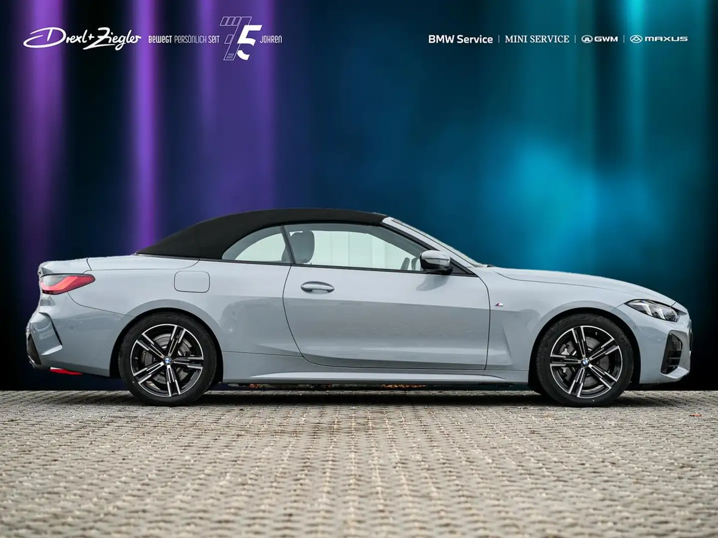 BMW 430 i xDrive Cabrio M-Sport ACC NackenW Sitzlüft Grau - 2