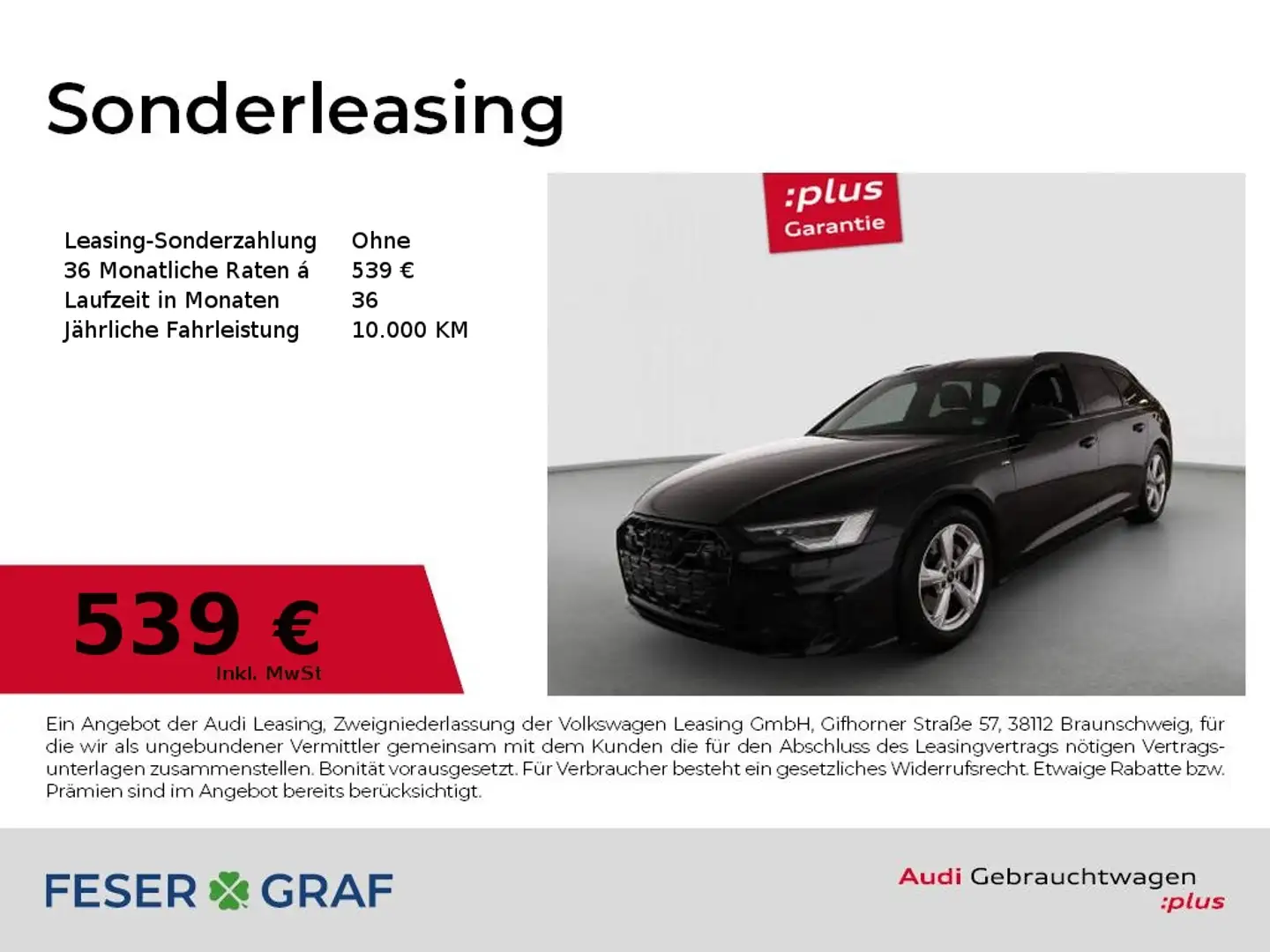 Audi A6 Avant 50 TDI qu.S-line,Matrix,AHK,Pano,Leder,HuD Schwarz - 1