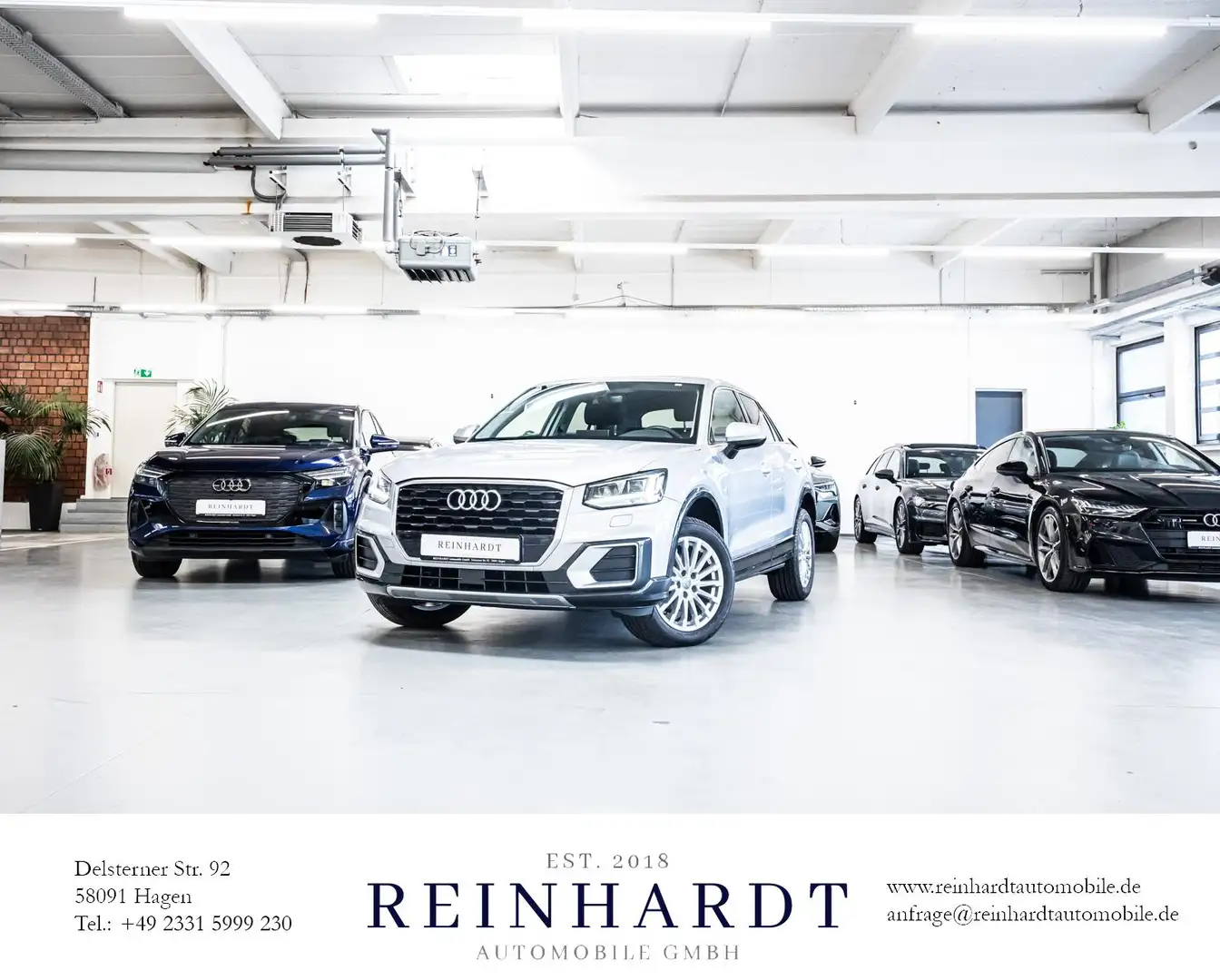Audi Q2 30TFSi DESIGN AHK/NAV+/VIRTUAL/DAB/2-ZONEN Silber - 1