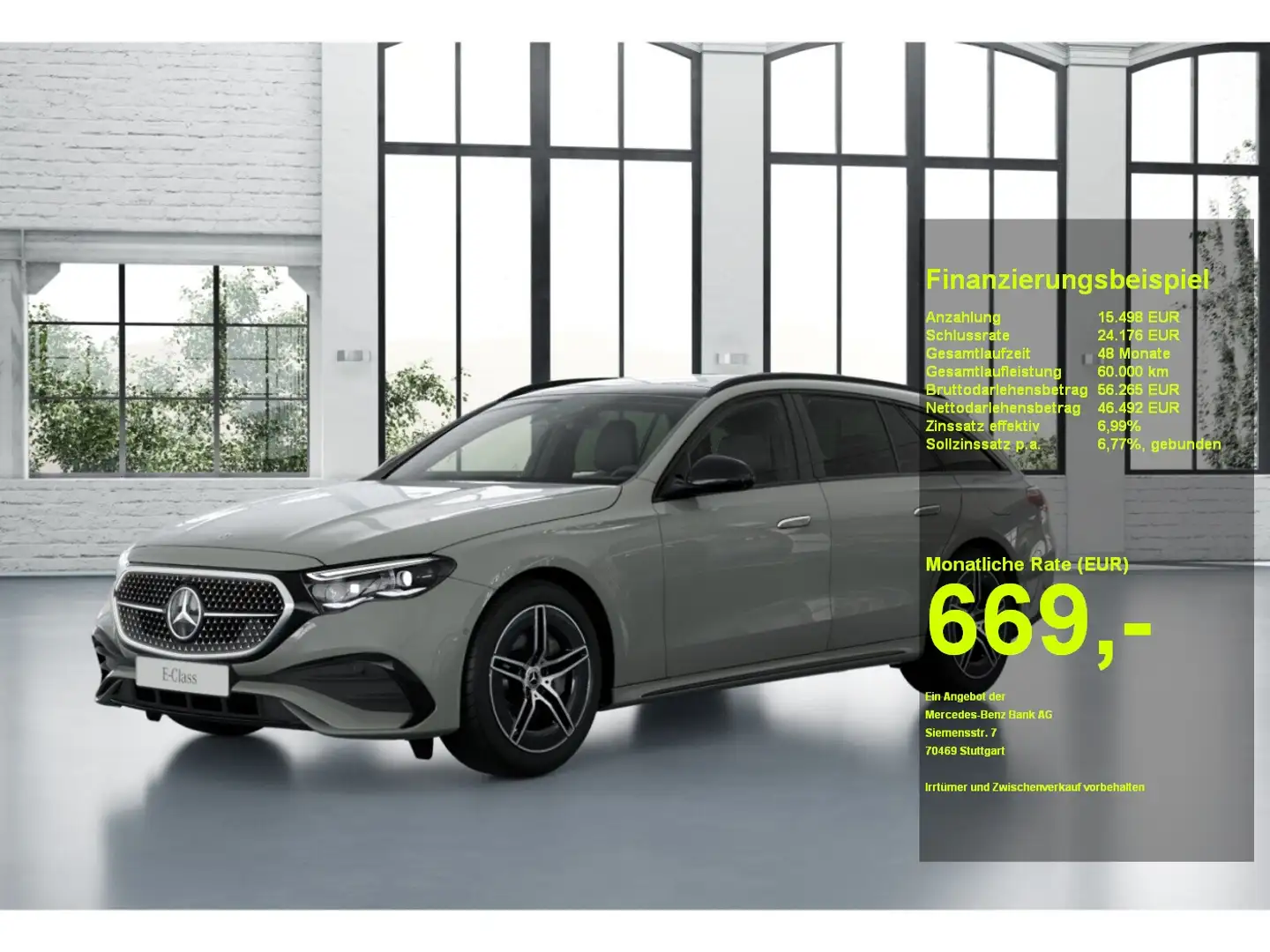 Mercedes-Benz E 300 e T-mit EQ Hybrid AMG Premium+ AHK Airm. Grau - 1