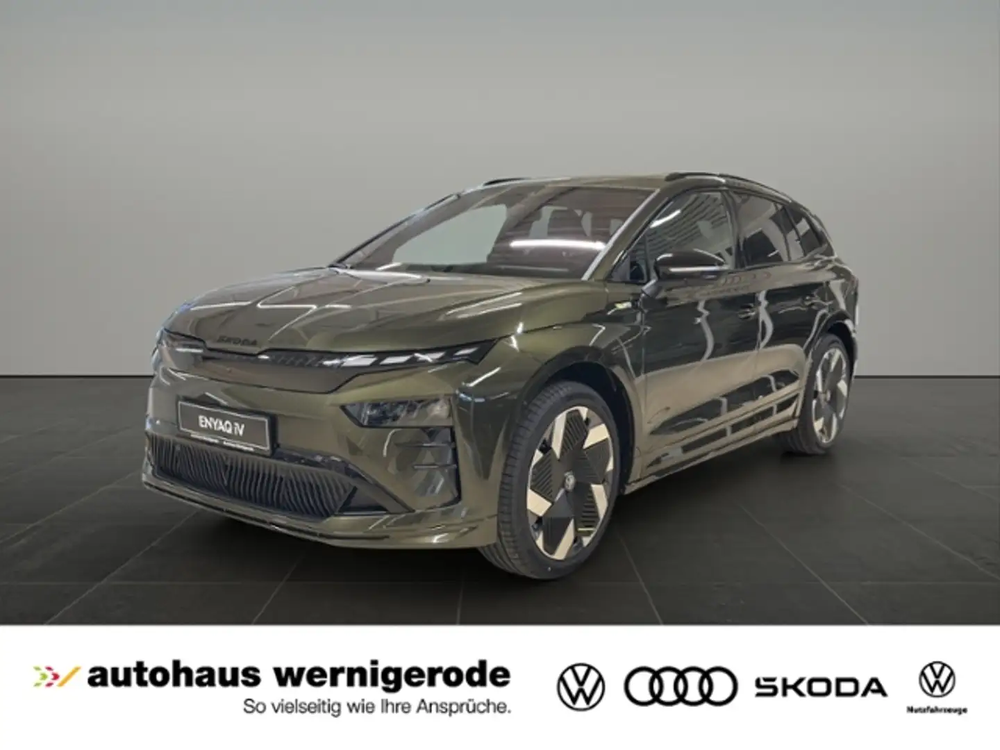 Skoda Enyaq RS 84kWh 4x4 Maxx Paket / AHK Зелёный - 1