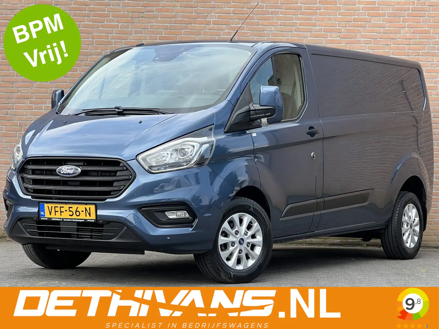 Ford Transit Custom 2.0TDCI 130PK Lang / Carplay / 2.700kg / Trekhaak Blauw - 1