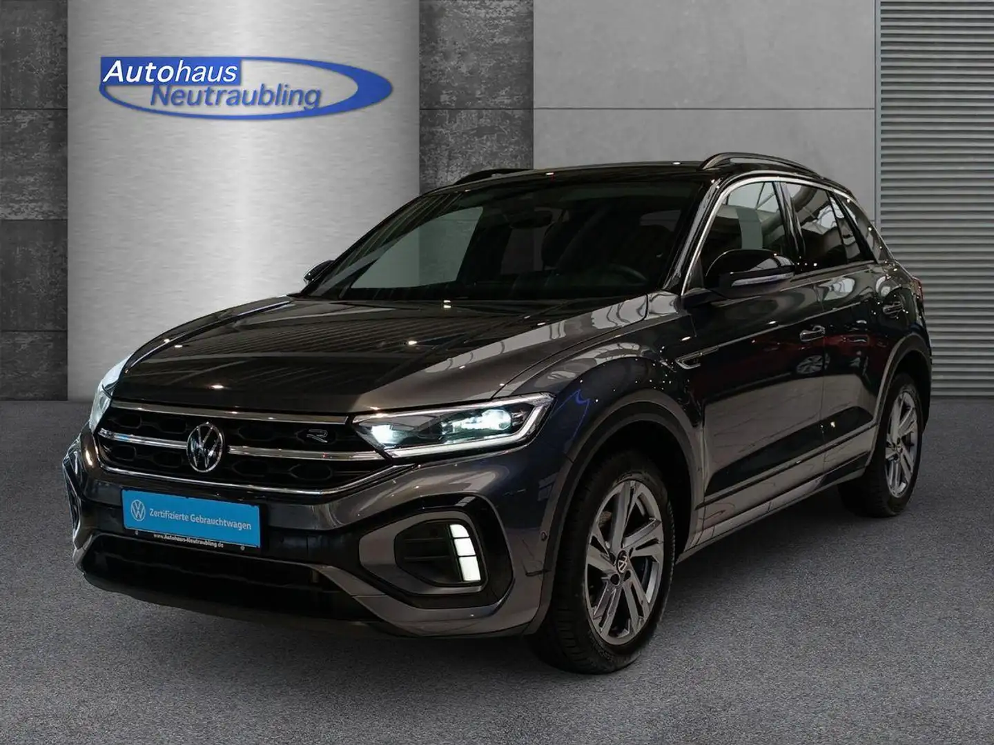 Volkswagen T-Roc 1.5 TSI "R-LINE" 150 PS DSG+NAVI+AHK+REARVIEW+ Gris - 2