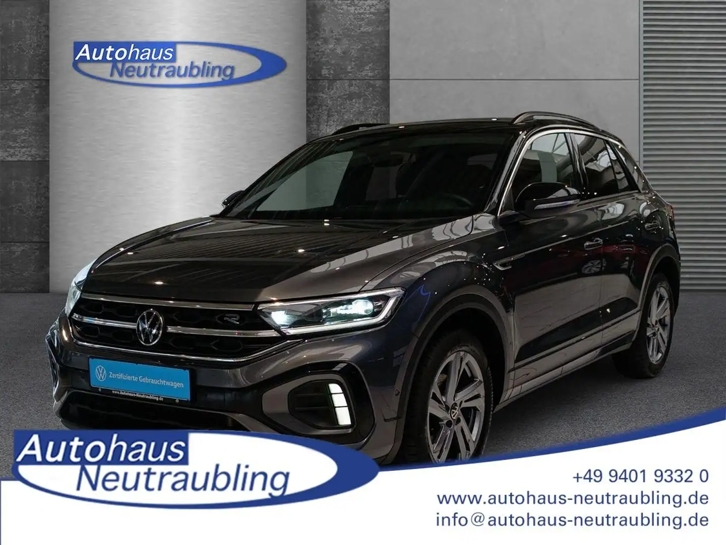 Volkswagen T-Roc 1.5 TSI "R-LINE" 150 PS DSG+NAVI+AHK+REARVIEW+ Gris - 1