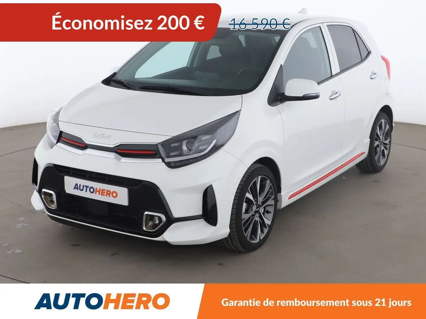 Kia Picanto 1.2 DPI ISG GT Line Premium Blanc - 1
