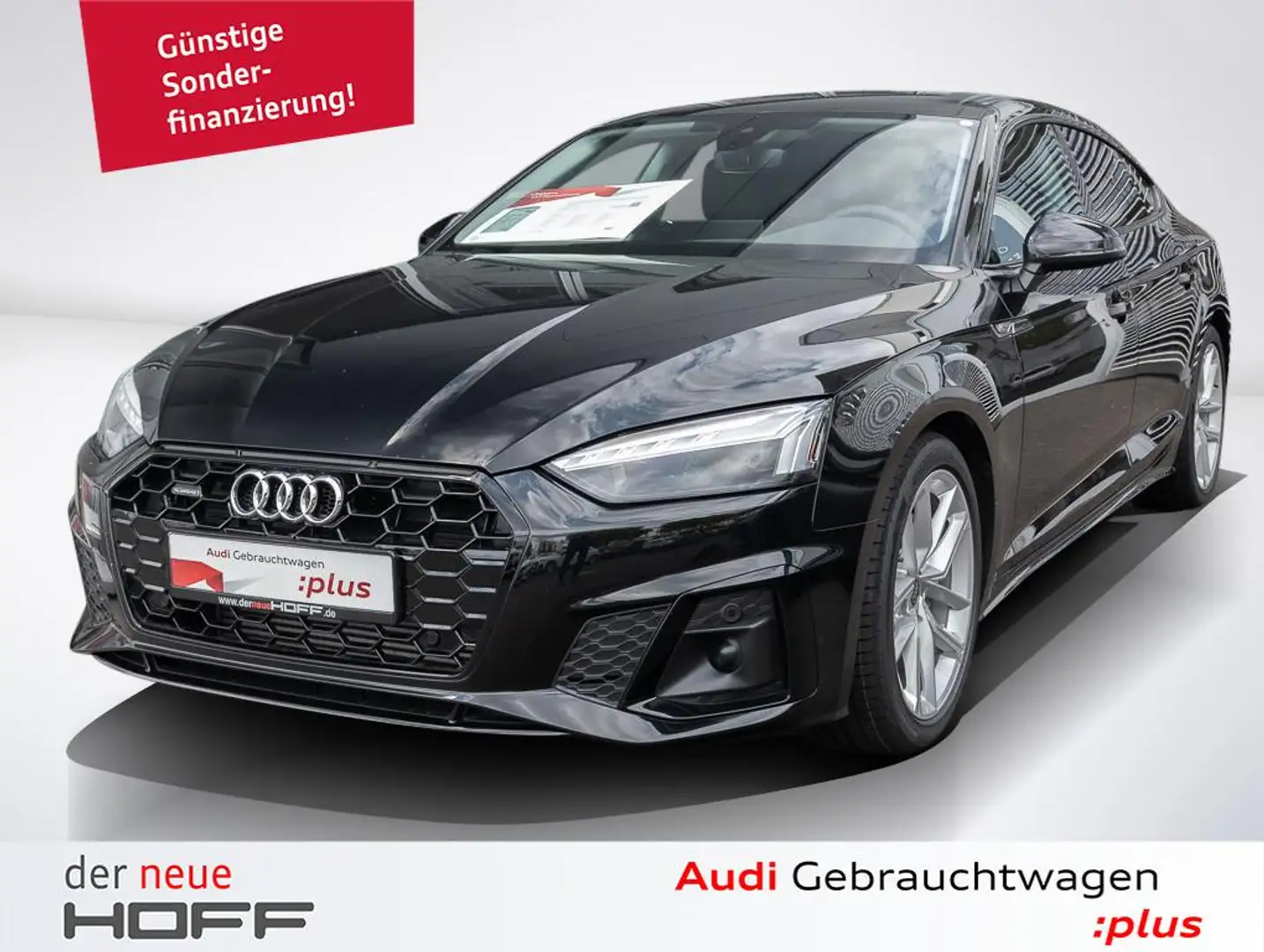 Audi A5 Sportback 40 TFSI quattro S line Leder Navi AmbiPl Siyah - 1