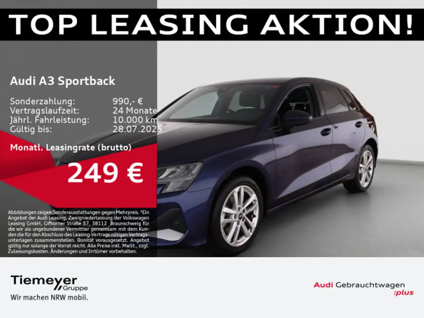 Audi A3 35 TFSI ADVANCED LM18 SONOS HuD KAM Blu/Azzurro - 1
