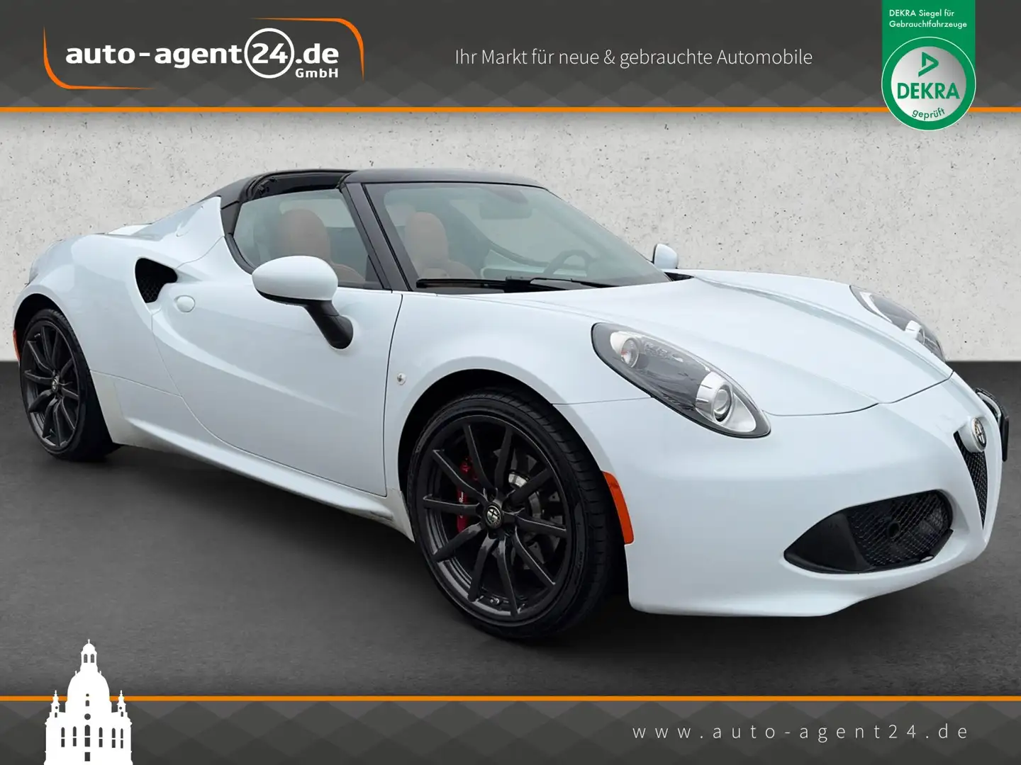 Alfa Romeo 4C Spider 1750 TBI /aus Sammlung/Deutsch Blanco - 1