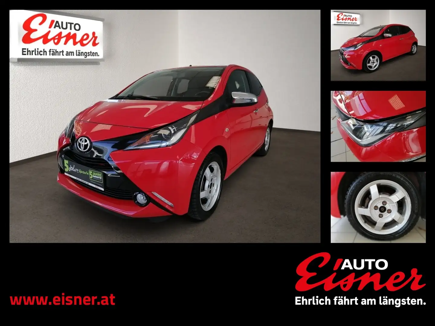 Toyota Aygo 10 VVT-I X-PLAY X-SHIFT BIG DEAL Rot - 1