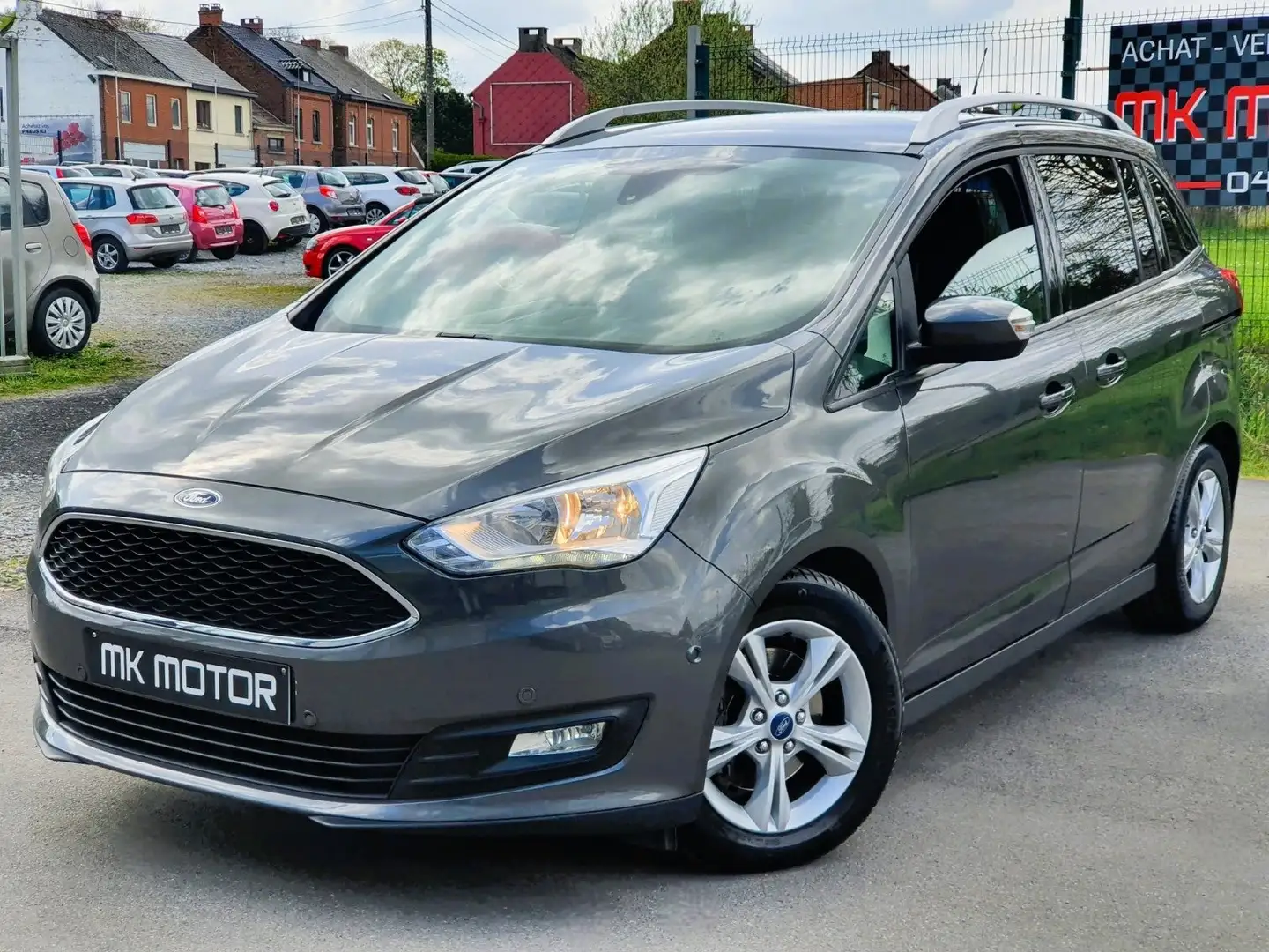 Ford C-Max 🟢1.5 TDCi 120CV / 7 PLACES / GPS / 1ER PROPRIET Gris - 1