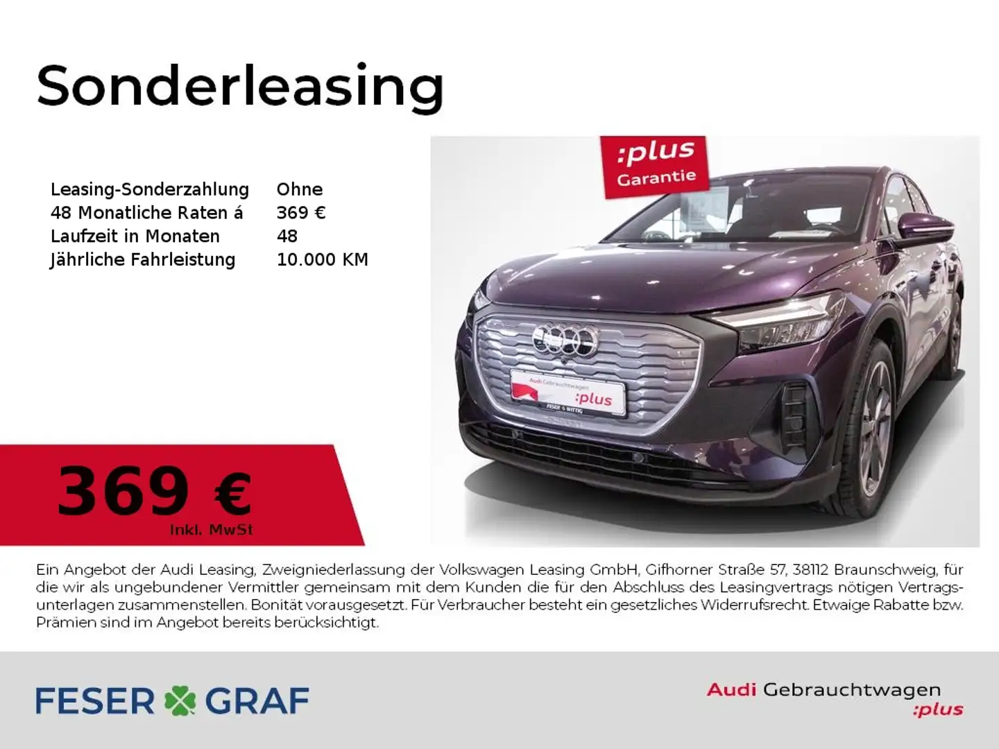 Audi Q4 e-tron Sportback 45 e-tron,LED,AZV,20",Navi+ Violett - 1