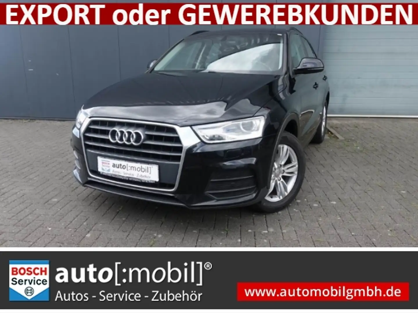 Audi Q3 2.0 TDI+XENON+SITZHEIZUNG+2XPDC+KLIMAAUTOMATIK Zwart - 1