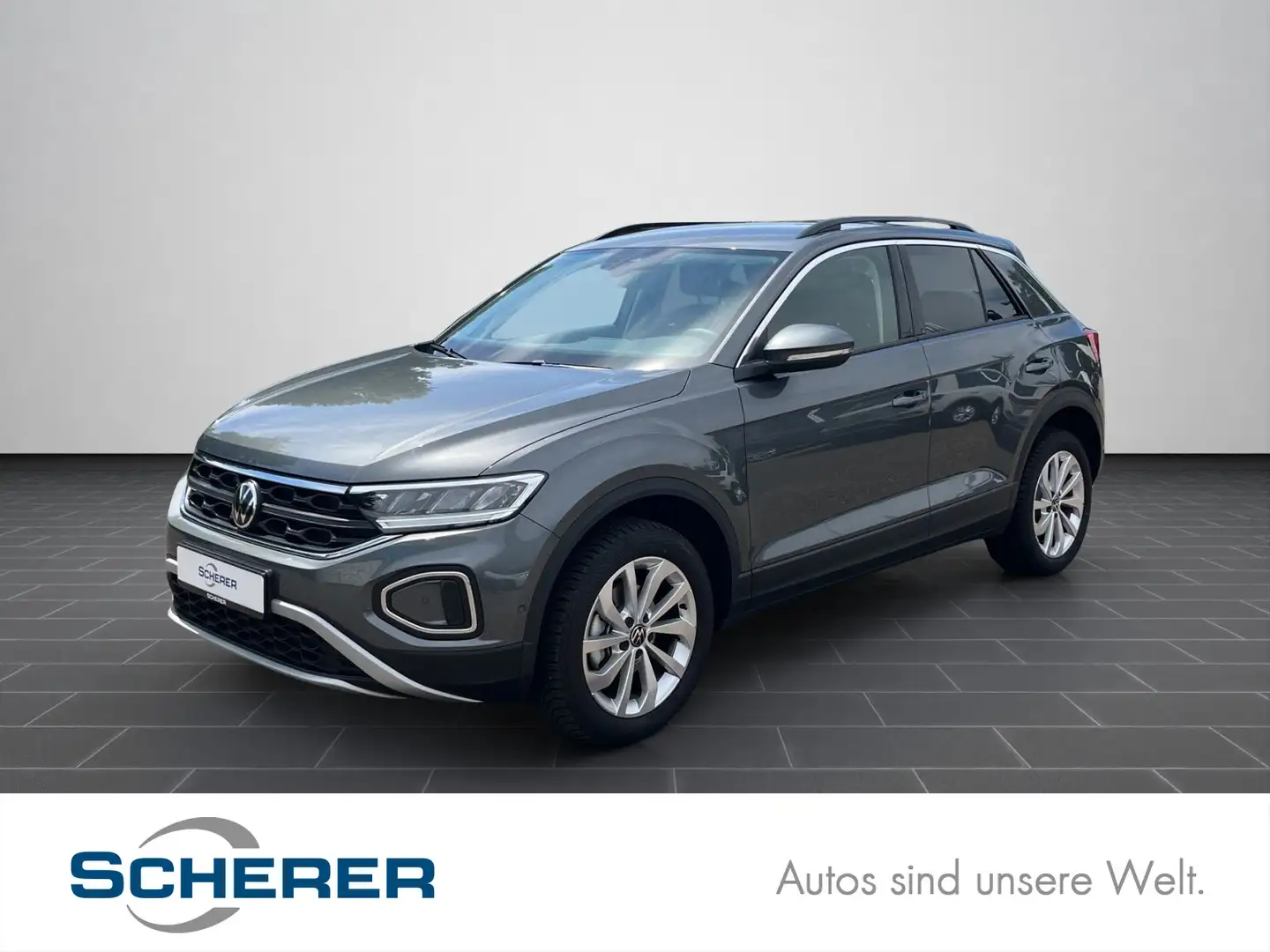 Volkswagen T-Roc Life 1.5TSI DSG/Navi/App-Connect/Keyless/u Gris - 1