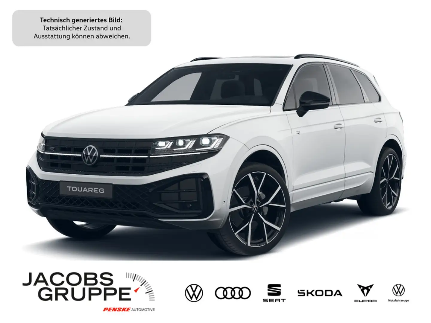 Volkswagen Touareg 3.0 TDI 4M R-Line "Black Style" Navi, Weiß - 1