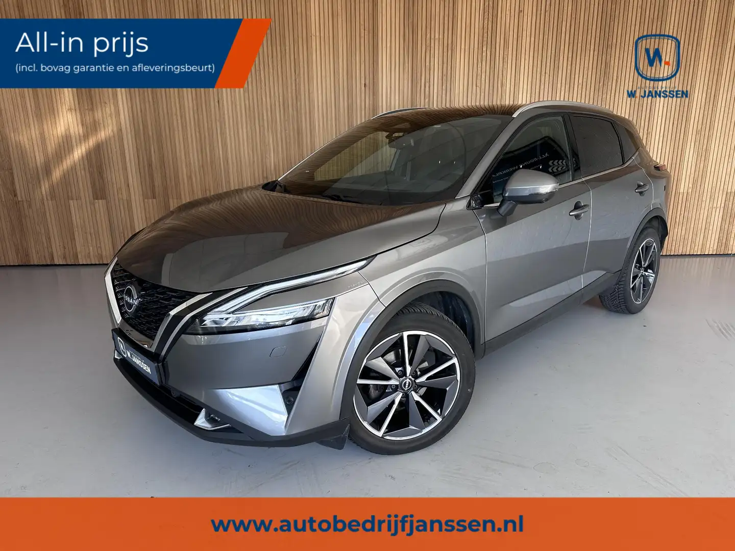 Nissan Qashqai 1.3 MHEV Xtronic Tekna Plus Camera | Leer | Panora Grijs - 1