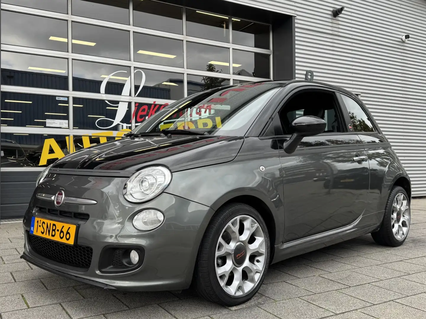 Fiat 500 0.9 TwinAir 500 Sport - Leer I Airco I Sport velge Gris - 1