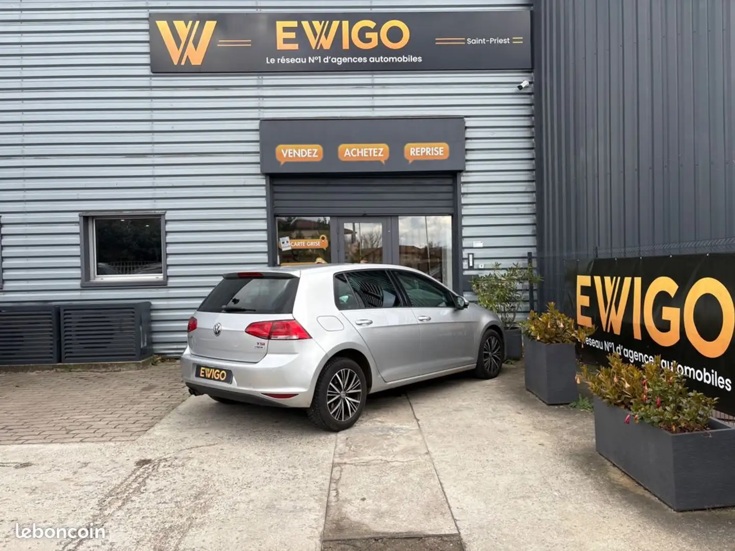 Volkswagen Golf 1.4 tsi 150ch allstar bva carplay camera de recul Gris - 2