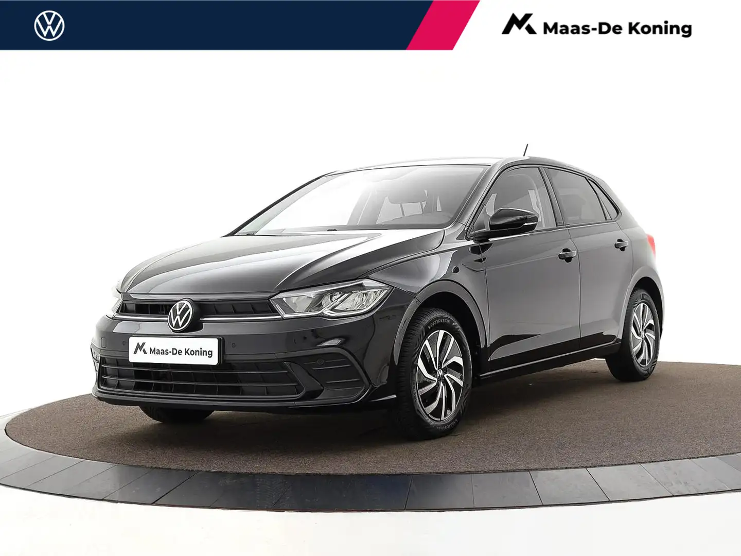 Volkswagen Polo 1.0TSI/95PK Life · Apple/Android Car Play · Airco Noir - 1