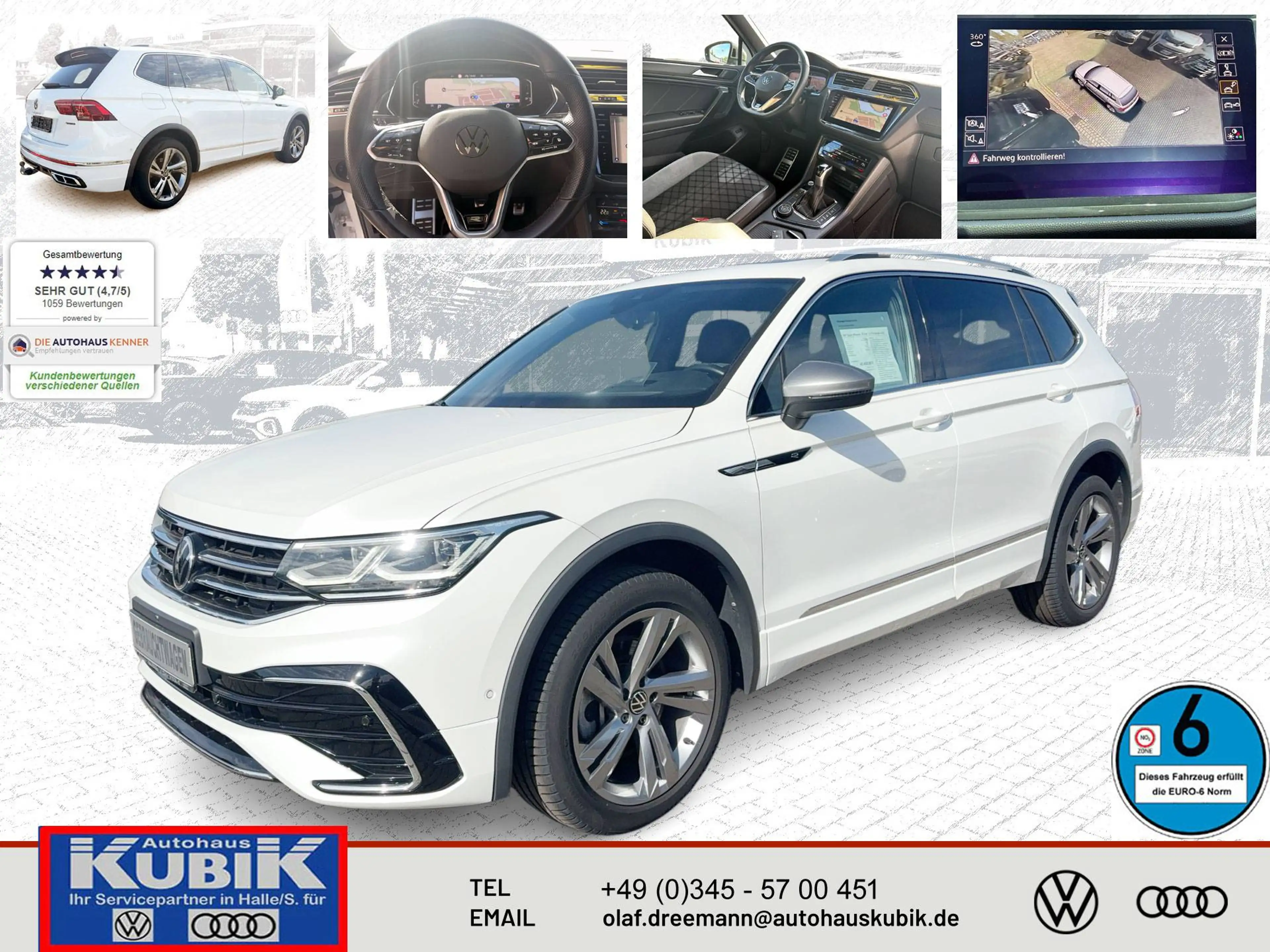 Volkswagen Tiguan Allspace R-Line 2.0 TDI 4motion DSG+IQ. Light+HUD+DCC+360 Ka