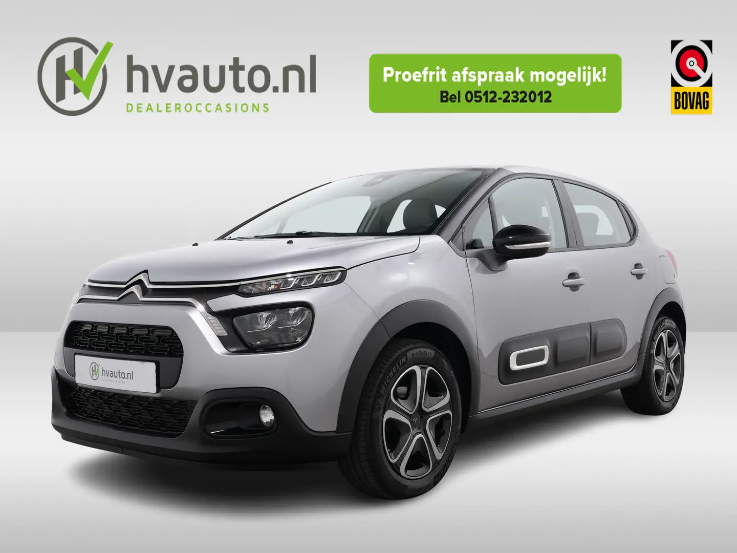 Citroen C3 1.2 PURETECH 82PK C-SERIES | Carplay | Clima | Cru Grijs - 1