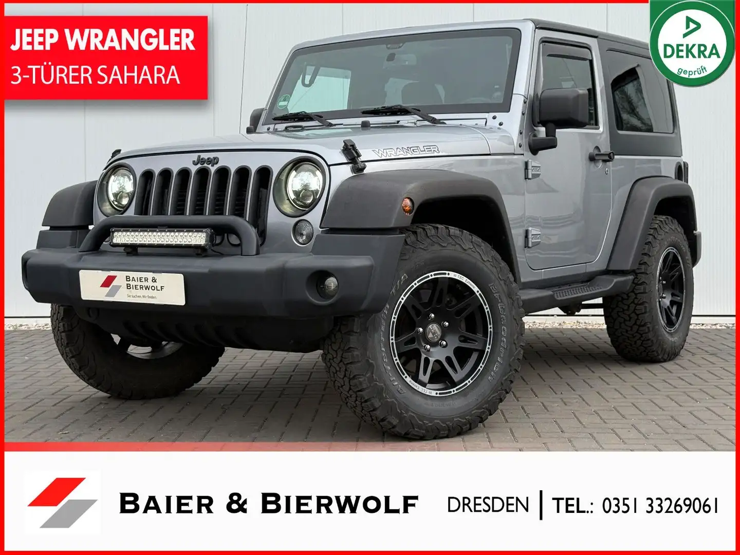Jeep Wrangler Unlimited Sport SAHARA 2.8CRD 3-TÜRER LED CARPL. Argent - 1