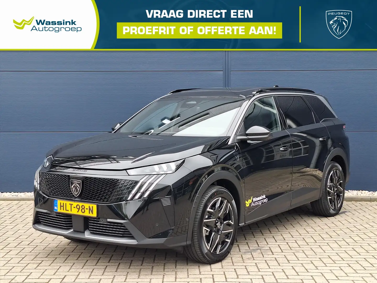 Peugeot 5008 1.2 Hybrid 136pk e-DSC6 GT 7-Zits | Panoramisch Sc Zwart - 1