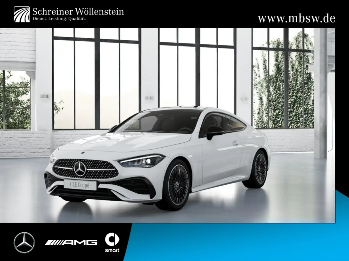 Mercedes-Benz CLE 200 4m C AMG*Night*Pano*Memory*360°*Totwink. Weiß - 1