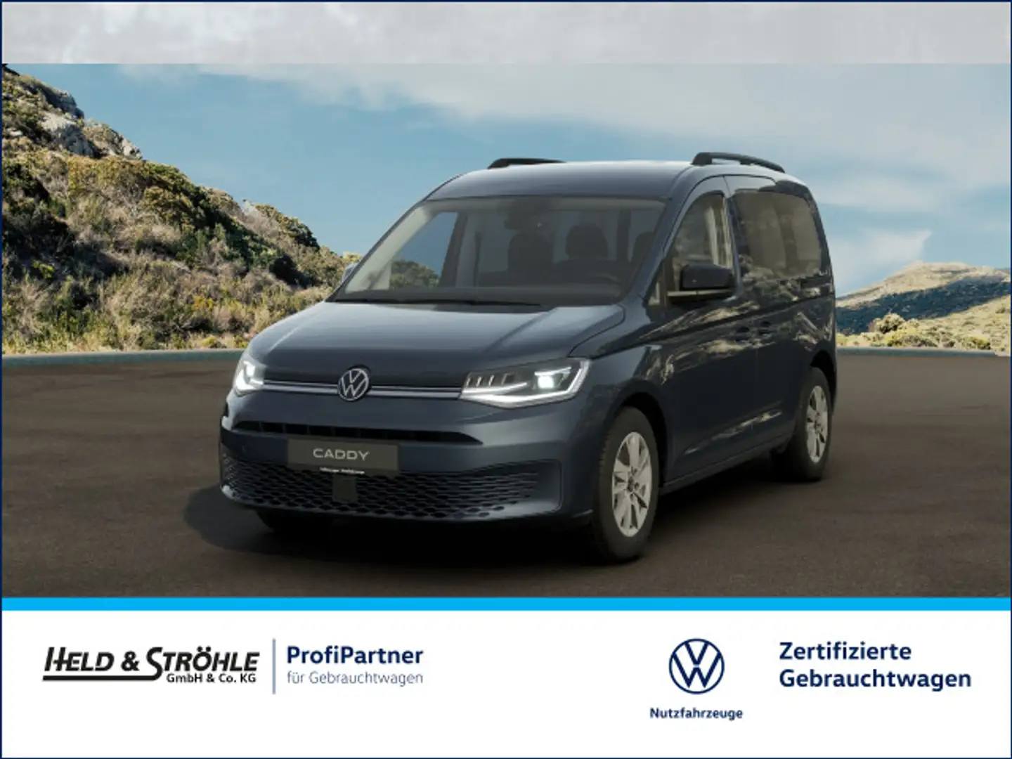 Volkswagen Caddy Life 2.0 TDI DSG LED PDC SHZ APP-CONNECT Bleu - 1