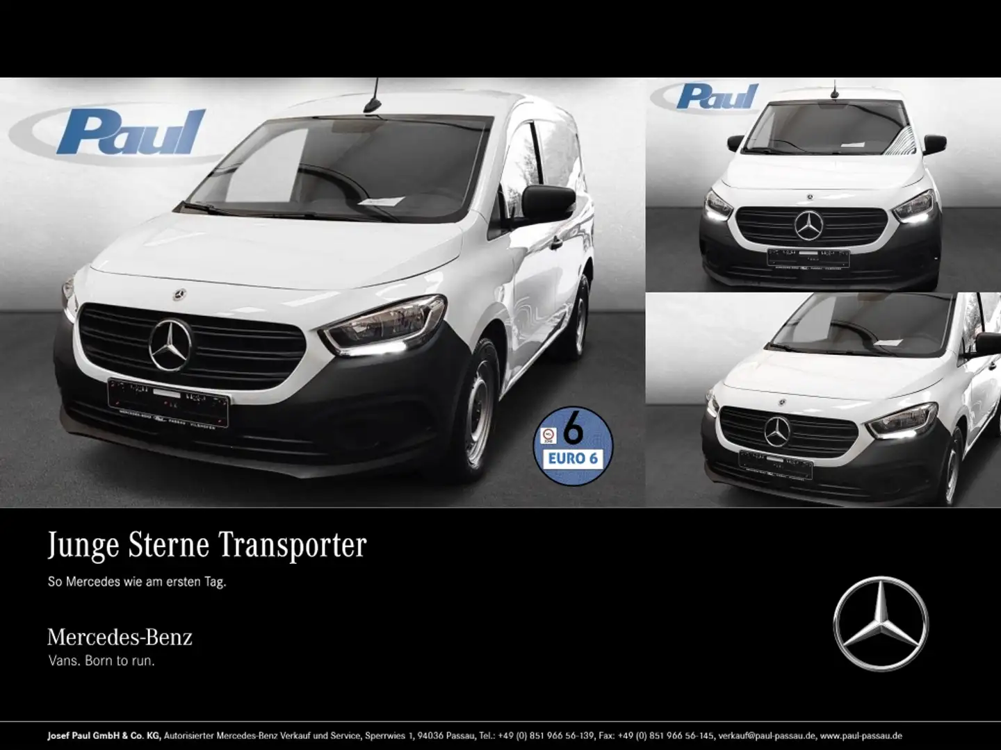 Mercedes-Benz Citan 108 CDI KA Klima+AHK+Berganfahrhilfe Weiß - 1