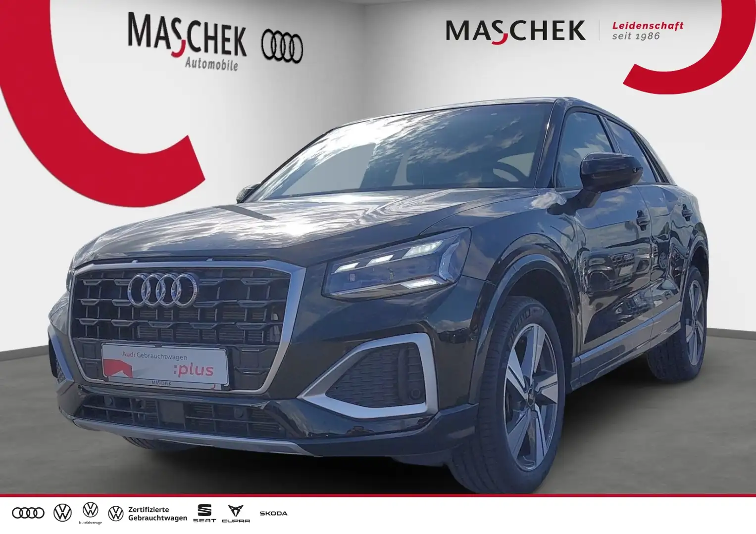 Audi Q2 Advanced 30 TFSI Matrix Naviplus AHK Pano VC Sitzh Schwarz - 1