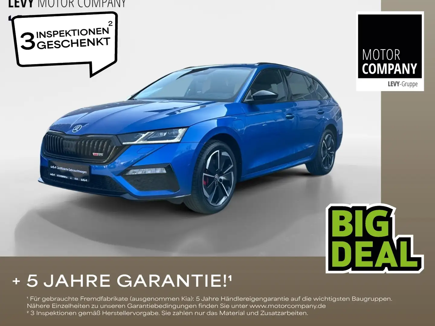 Skoda Octavia Combi 1.4 TSI DSG RS iV +PHEV+Pano+Garan Kék - 1