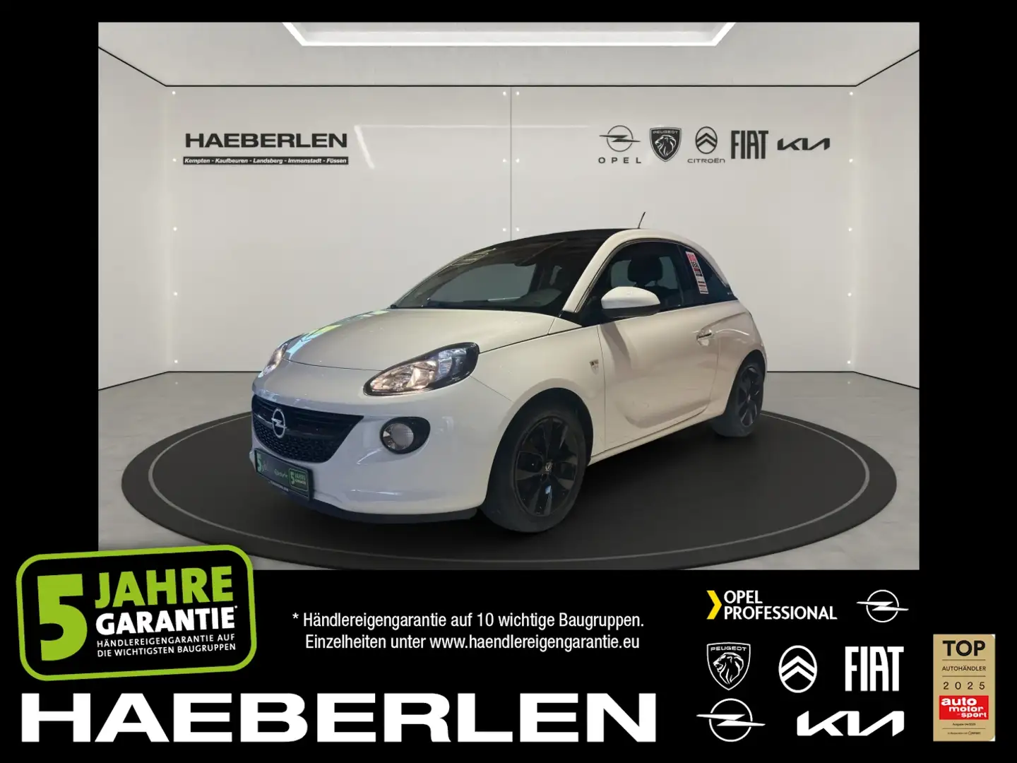 Opel Adam 1.4 Open Air *Sitz+LenkradHZG*Tempomat* Weiß - 1