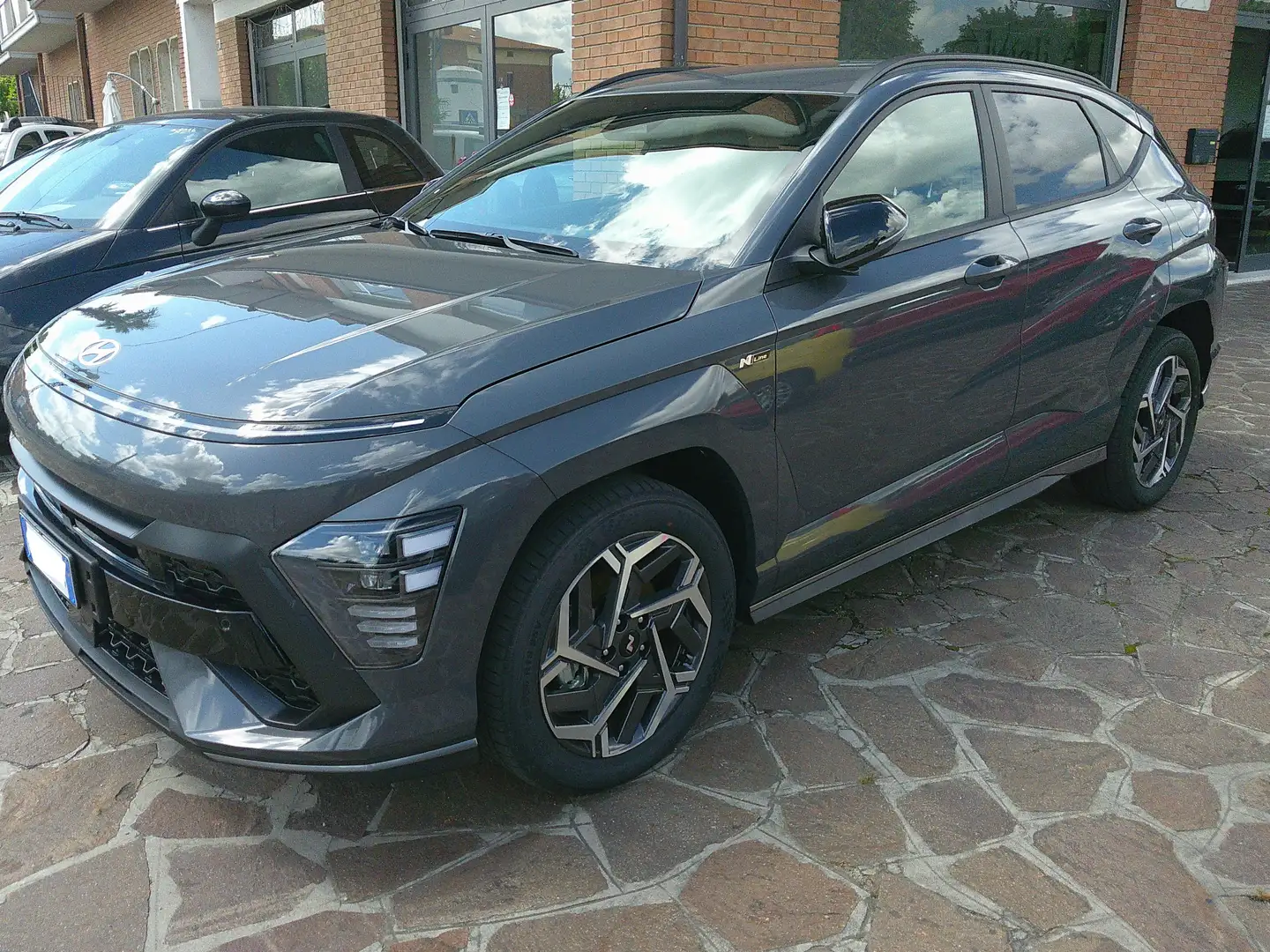 Hyundai KONA 1.6 gdi HEV NLine 2wd 129cv dct no Vincoli Gris - 1