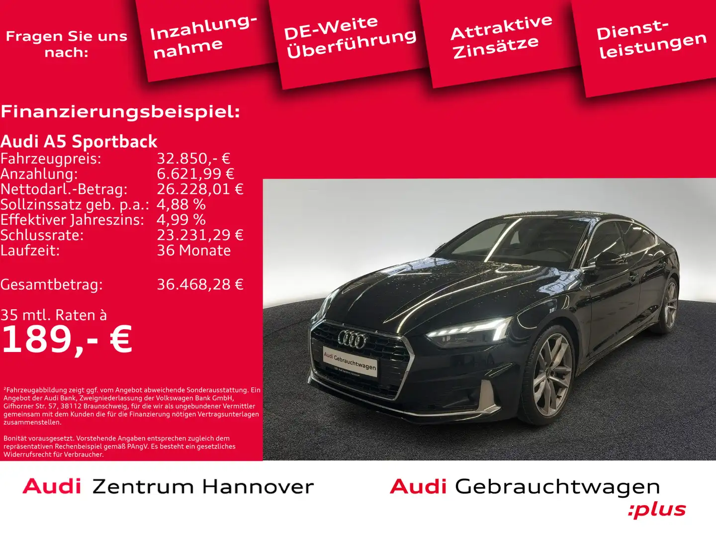 Audi A5 40 TDI  S tronic  advanced virtual Negro - 1