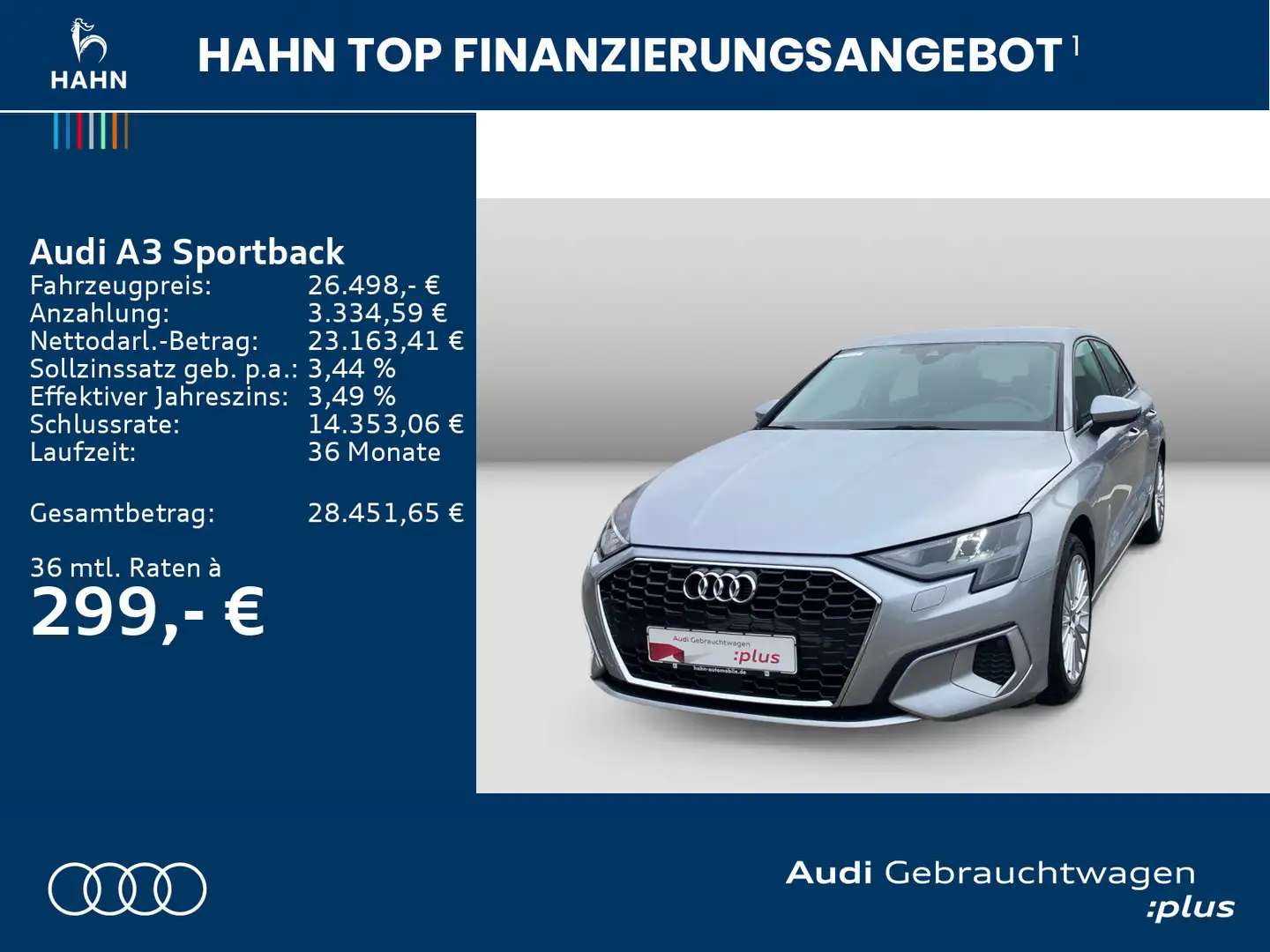 Audi A3 35 TFSI advanced Sitzhzg Einparkh Silber - 2