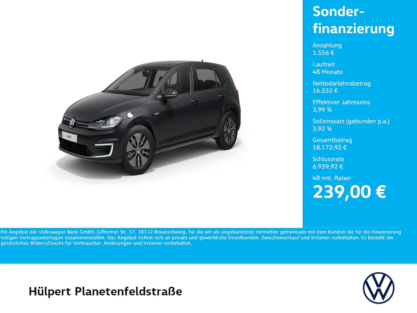 Volkswagen Golf VII e-Golf WÄRMEPUMPE NAVI ALU SITZHEIZUNG Grau - 1