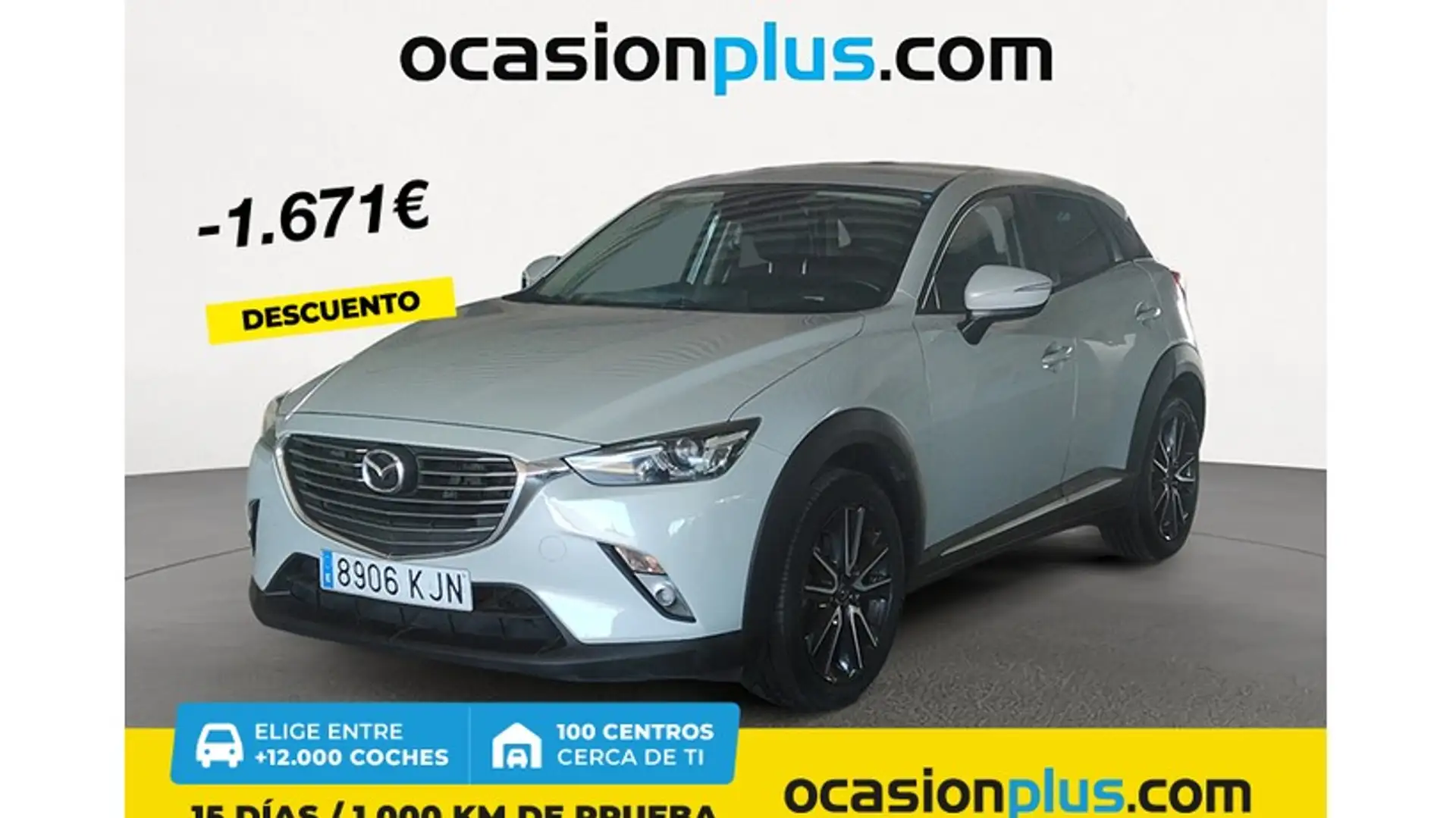 Mazda CX-3 2.0 Luxury 2WD Aut. 120 Blanc - 1