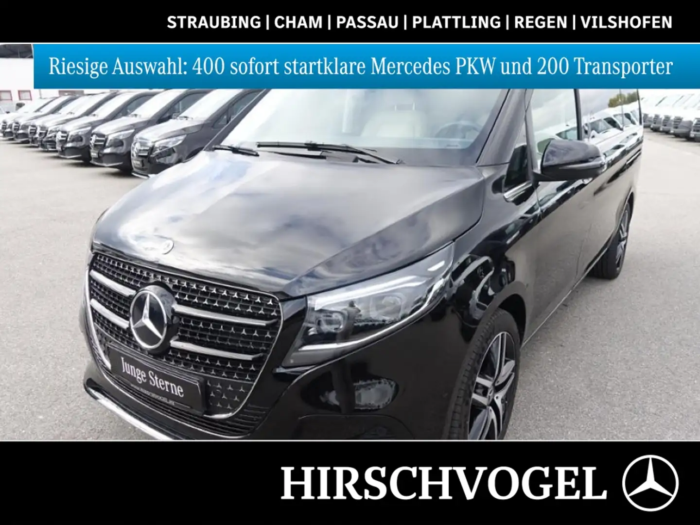 Mercedes-Benz V 300 d AVANTGARDE 4M lang MOPF Distronic+AHK2,5t Schwarz - 1