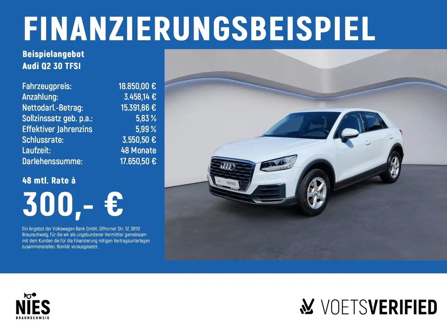 Audi Q2 30 TFSI STANDHZG+LED+KLIMA Weiß - 2