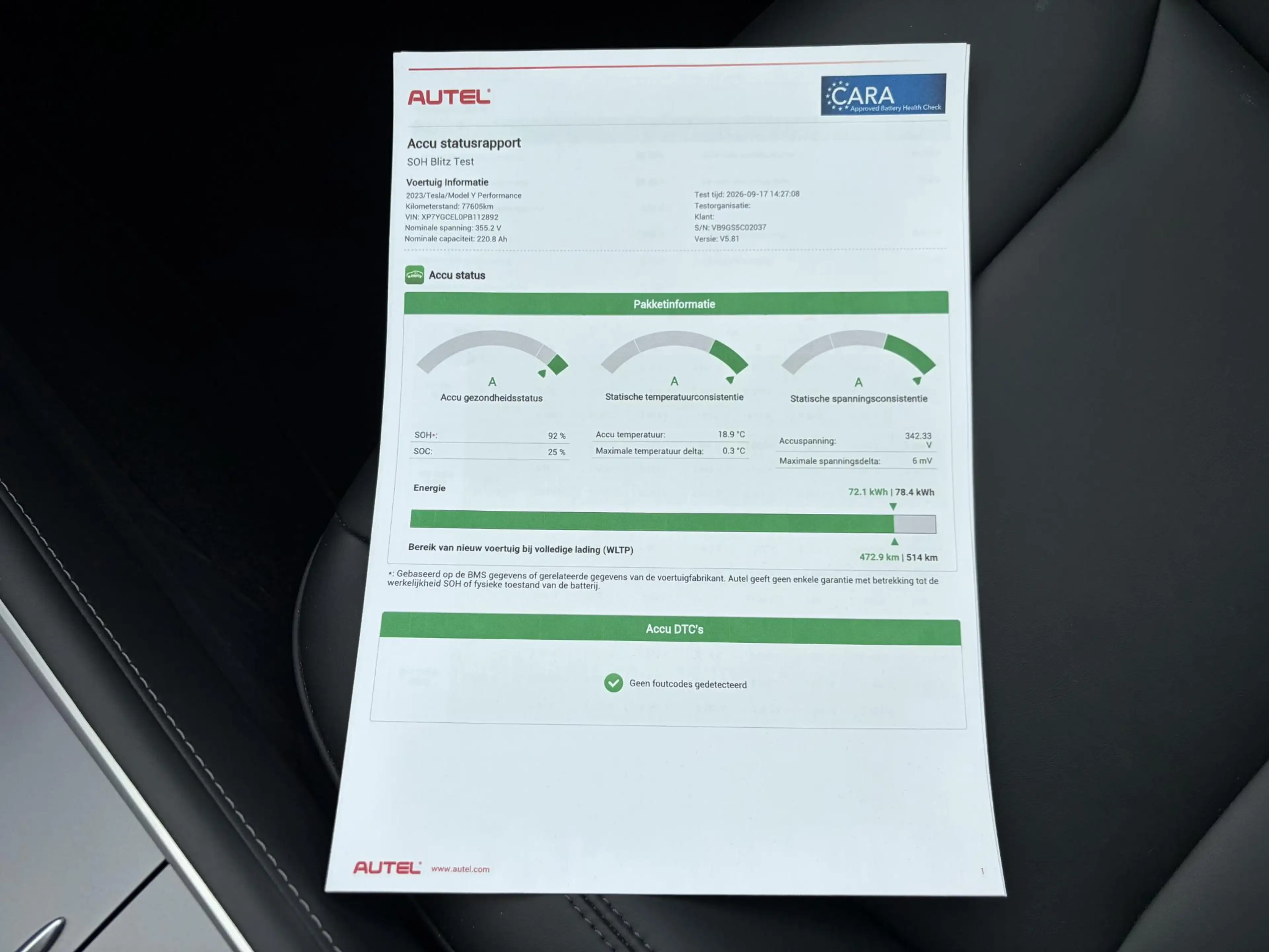Tesla Model Y Performance AWD 75 kWh VAN 41.900:,- VOOR:39.877,- — photo 6