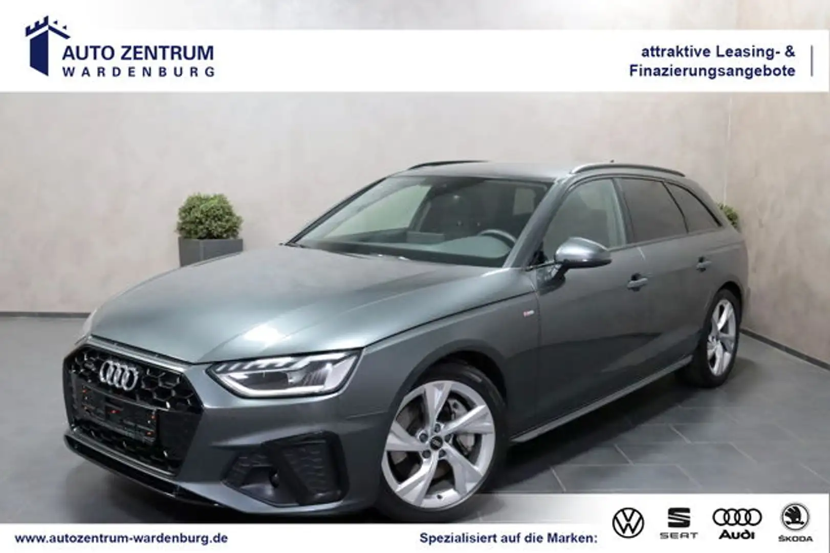 Audi A4 Avant 45 TFSI Quattro S Line AHK KAMERA ACC Grau - 1