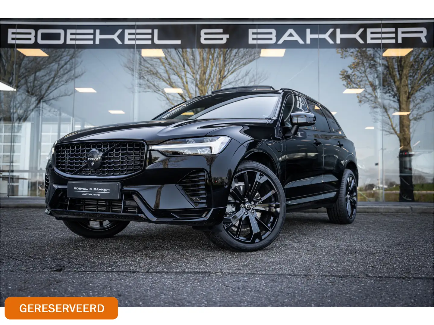 Volvo XC60 2.0 Recharge T6 AWD Black Edition - TREKHAAK - H&K Zwart - 1